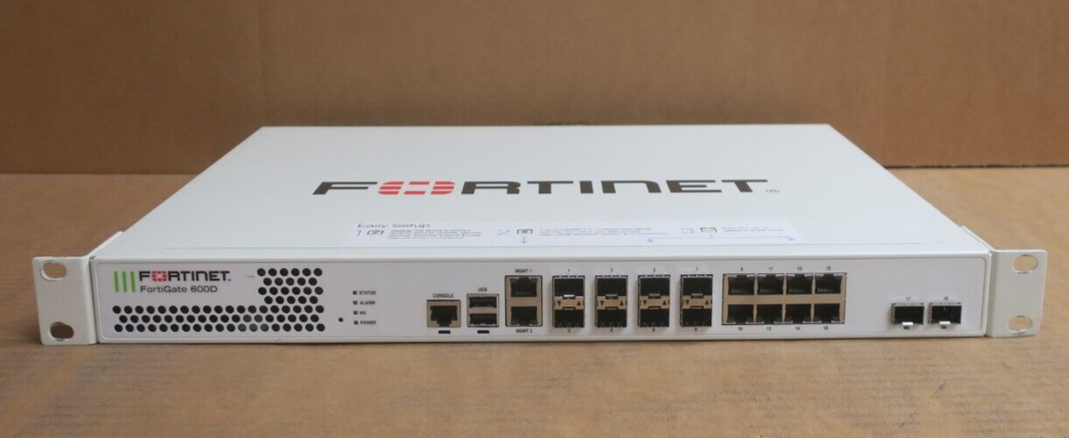 Thiết bị định tuyến và bảo mật router / firewall Fortinet 600D